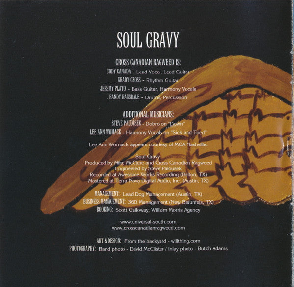 Cross Canadian Ragweed : Soul Gravy (CD, Album, RP)
