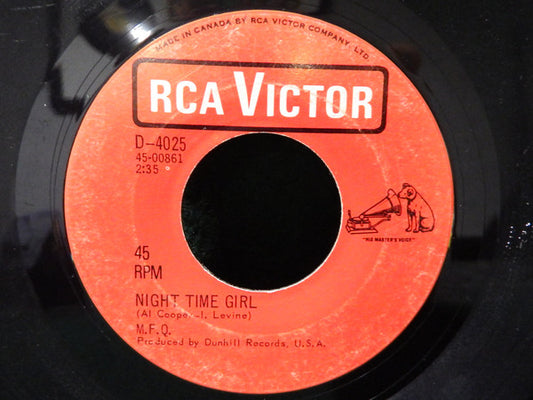 The Modern Folk Quartet : Night Time Girl (7", Single)