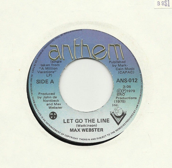 Max Webster : Let Go The Line (7", Single)