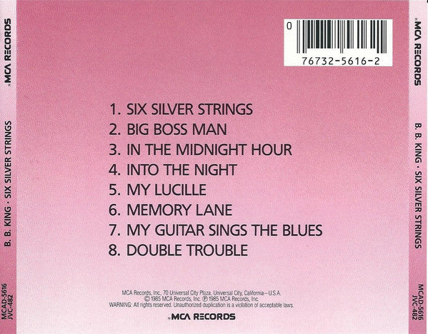 B.B. King : Six Silver Strings (CD, Album)