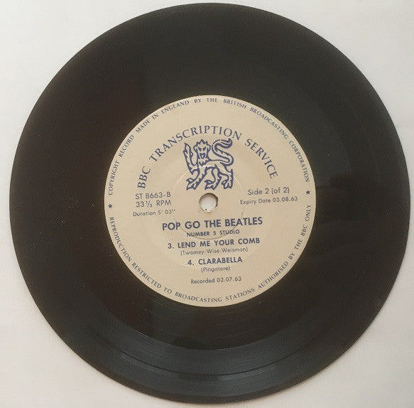 The Beatles : Pop Go The Beatles (7", EP, Unofficial)