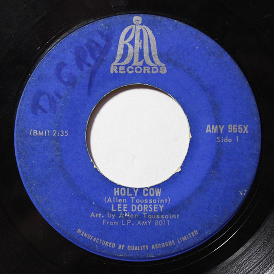 Lee Dorsey : Holy Cow (7", Single)