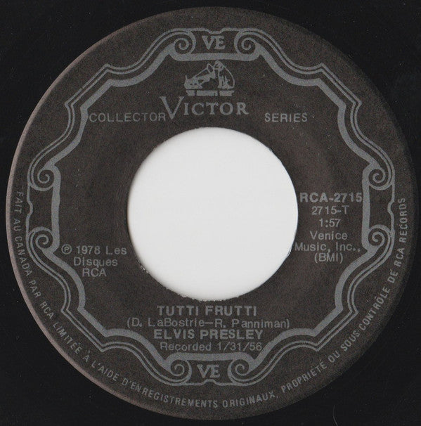 Elvis* : Blue Suede Shoes / Tutti Frutti (7", RE)