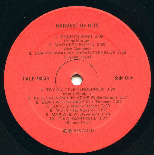 Various : Harvest Of Hits (LP, Comp, Red)