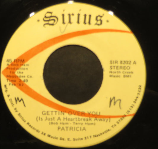 Patricia (65) : Gettin' Over You (7", Single)