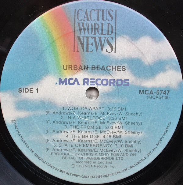 Cactus World News : Urban Beaches (LP, Album)
