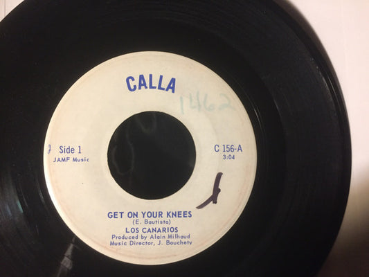 Canarios : Get On Your Knees / 3-2-1AH (7", Single)