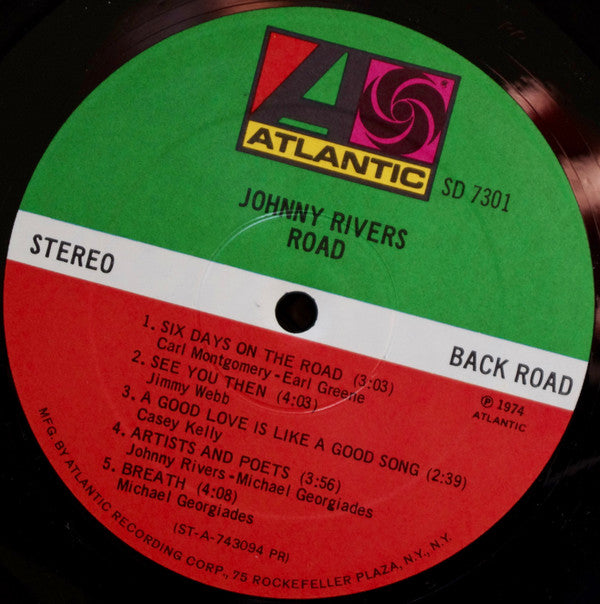 Johnny Rivers : Road (LP, PR )