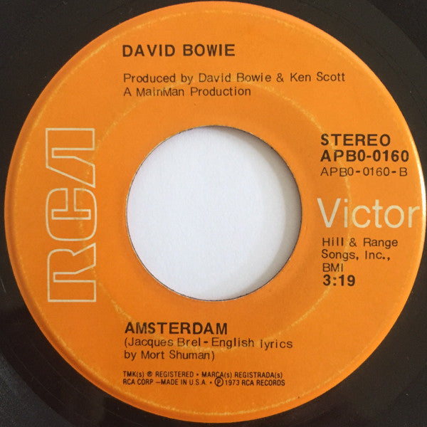 David Bowie : Sorrow / Amsterdam (7", Ind)