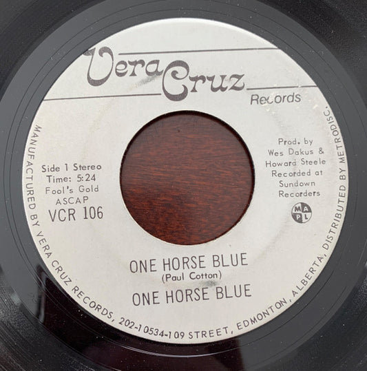 One Horse Blue : One Horse Blue / Love Like A Fire (7", Single)