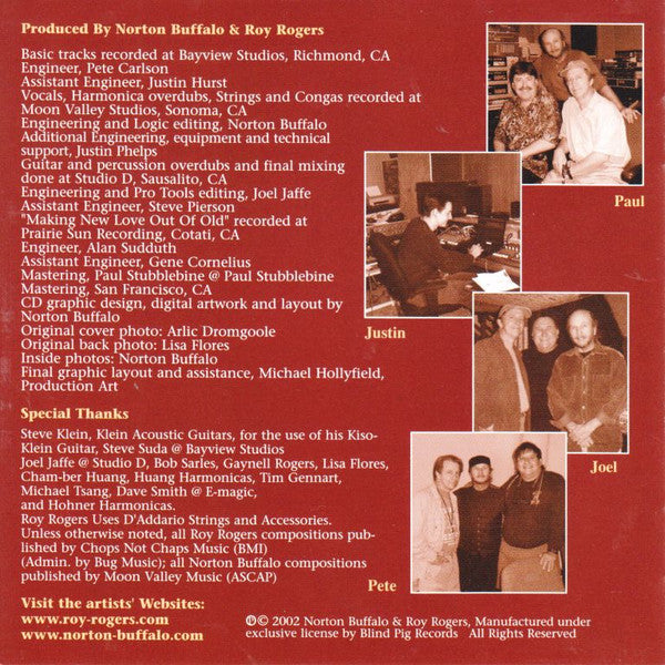 Norton Buffalo & Roy Rogers (2) : Roots Of Our Nature (CD, Album)