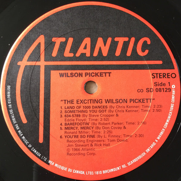 Wilson Pickett : The Exciting Wilson Pickett (LP, Album, RE)