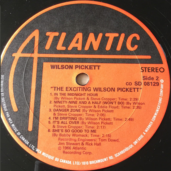 Wilson Pickett : The Exciting Wilson Pickett (LP, Album, RE)