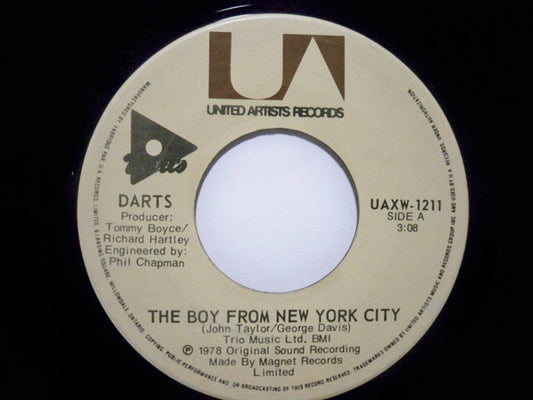 Darts : The Boy From New York City / Bones (7", Single)