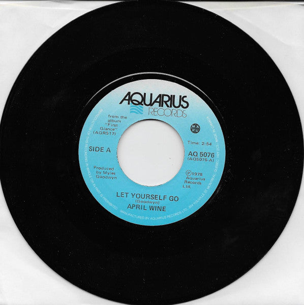 April Wine : Let Yourself Go (7", Single)