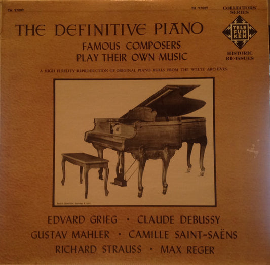 Various : The Definitive Piano (Famous Composers Play Their Own Music) (LP, Comp)