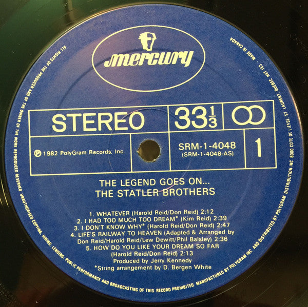 The Statler Brothers : The Legend Goes On... (LP)