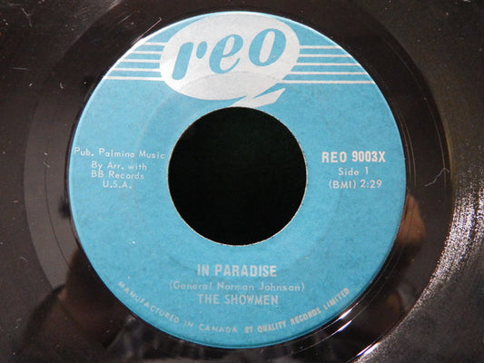 The Showmen : In Paradise / Take It Easy Baby (7", Single, 2nd)