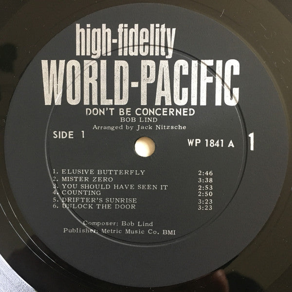 Bob Lind : Don't Be Concerned (LP, Album, Mono, 1st)