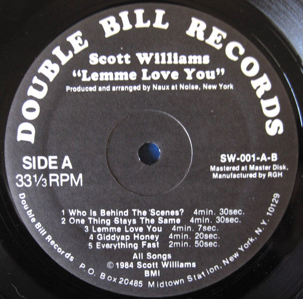 Scott Williams (4) : Lemme Love You (LP, Album)