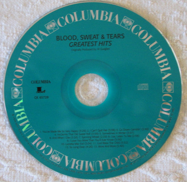 Blood, Sweat And Tears : Blood, Sweat And Tears Greatest Hits (CD, Comp, RE, RM)