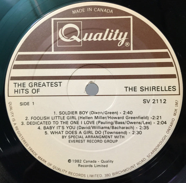 The Shirelles : Greatest Hits (LP, Comp)