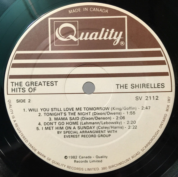 The Shirelles : Greatest Hits (LP, Comp)