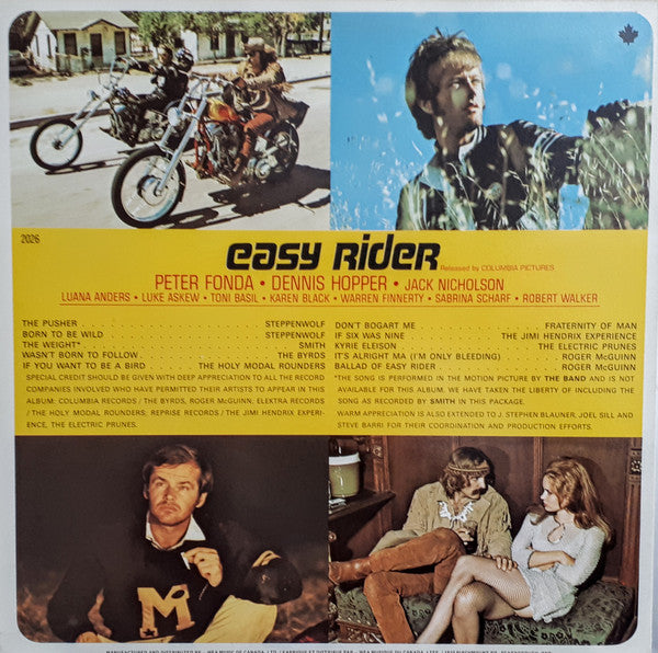 Various : Easy Rider (Music From The Soundtrack) (LP, Comp, RE)