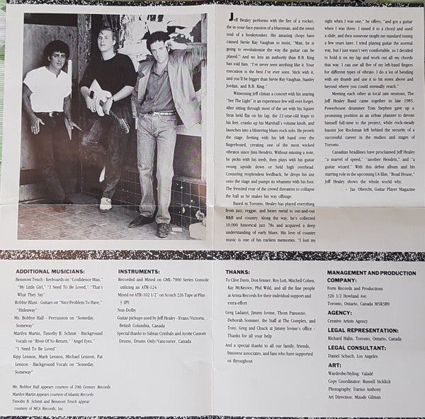 The Jeff Healey Band : See The Light (CD, Album)