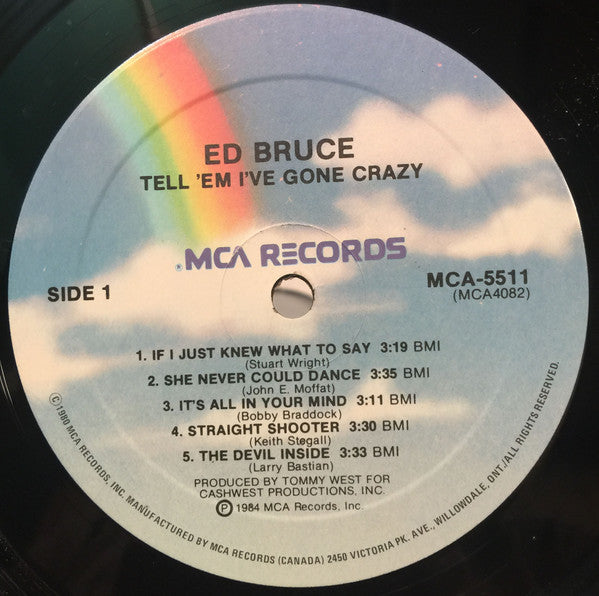 Ed Bruce : Tell 'Em I've Gone Crazy (LP)