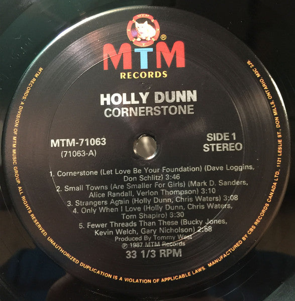 Holly Dunn : Cornerstone (LP, Album)