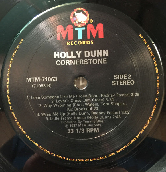 Holly Dunn : Cornerstone (LP, Album)