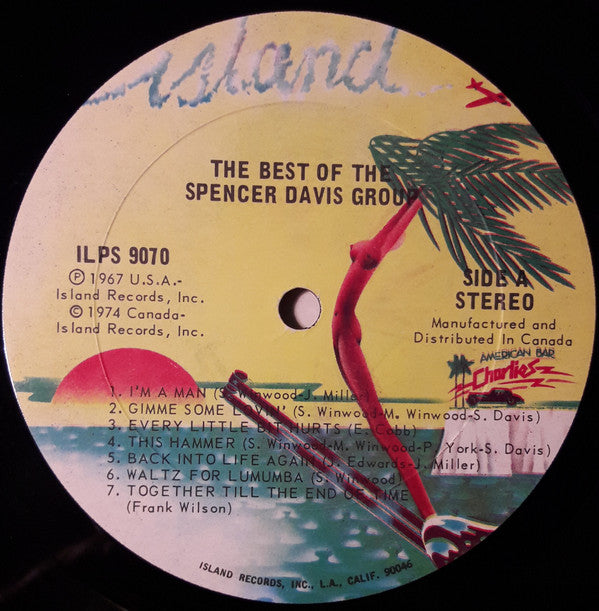 The Spencer Davis Group Featuring Steve Winwood : The Best Of The Spencer Davis Group Featuring Stevie Winwood (LP, Comp, RP)