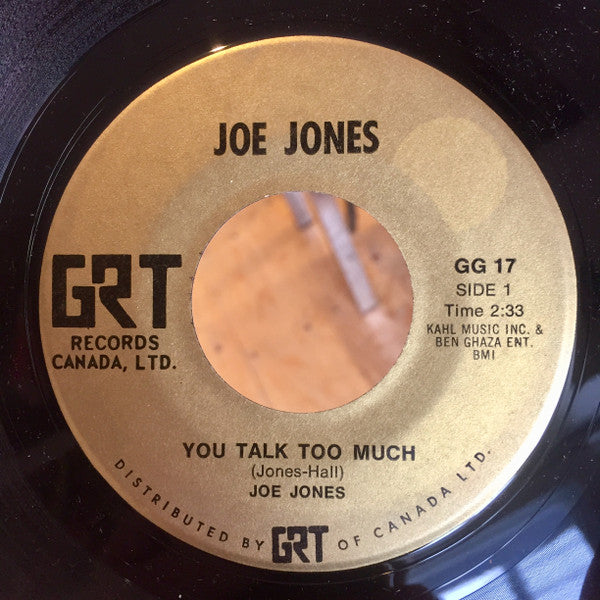 Joe Jones (2) : You Talk Too Much (7")