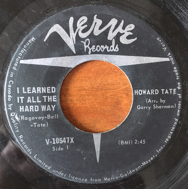 Howard Tate : I Learned It All The Hard Way (7", Single)