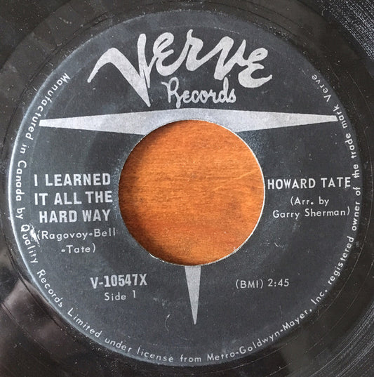 Howard Tate : I Learned It All The Hard Way (7", Single)