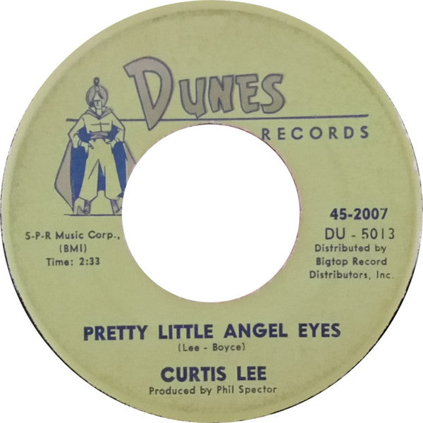 Curtis Lee : Pretty Little Angel Eyes / Gee How I Wish You Were Here (7", Single)