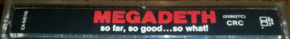 Megadeth : So Far, So Good... So What! (Cass, Album, Club, RE)