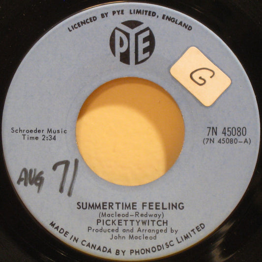 Pickettywitch : Summertime Feeling / Dreamin' (7", Single)