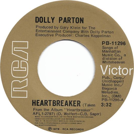 Dolly Parton : Heartbreaker (7", Single)