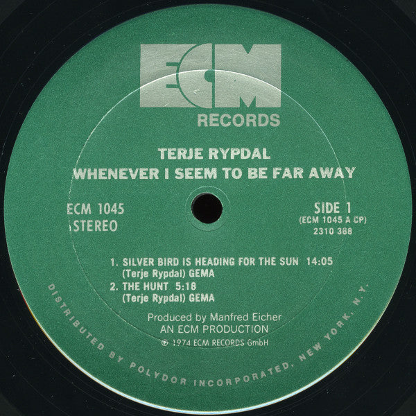 Terje Rypdal : Whenever I Seem To Be Far Away  (LP, Album)