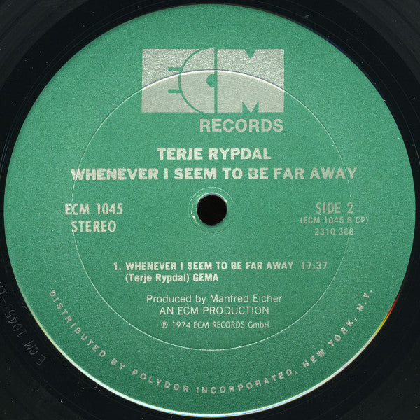 Terje Rypdal : Whenever I Seem To Be Far Away  (LP, Album)