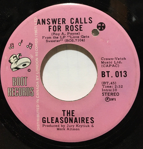 The Gleasonaires : I'm Gonna Knock On Your Door (7", Single)