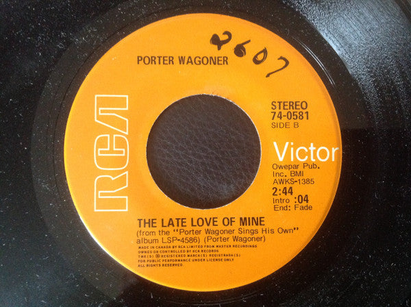 Porter Wagoner : The Rubber Room (7", Single)