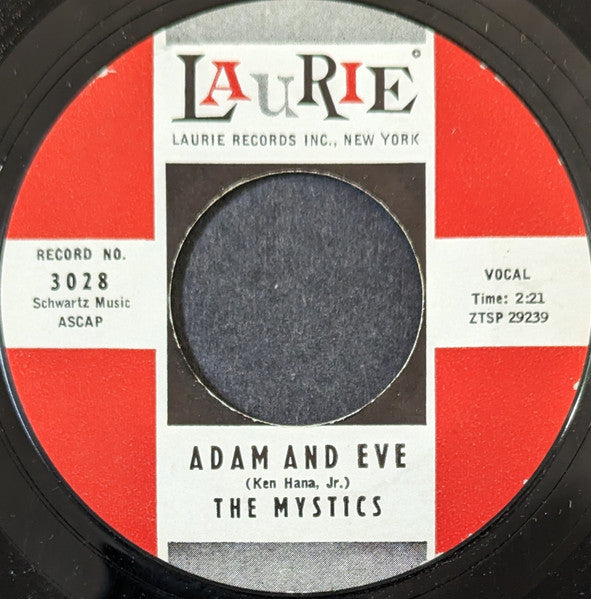 The Mystics : Hushabye / Adam And Eve (7", Styrene, Bri)