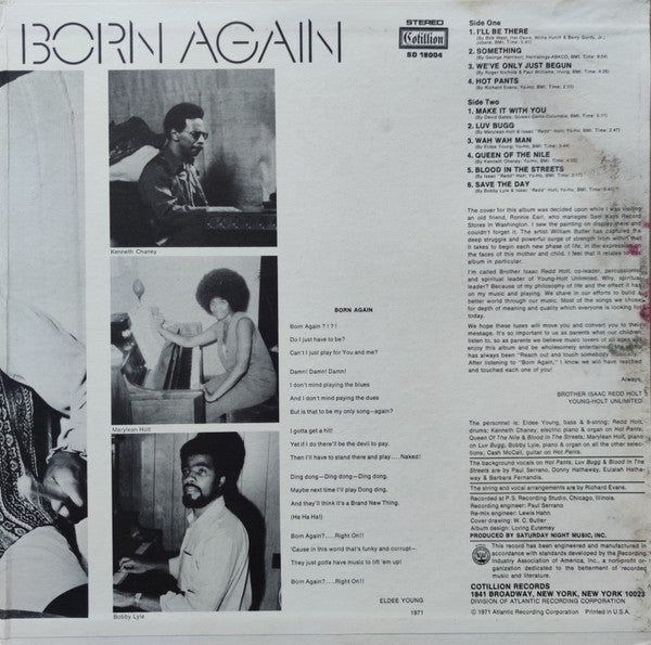 Young-Holt Unlimited* : Born Again (LP, Album, Gat)