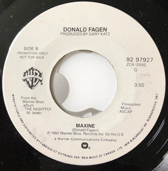 Donald Fagen : New Frontier (7", Single, Promo)