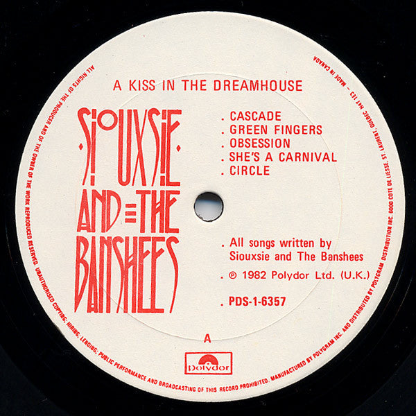 Siouxsie And The Banshees* : A Kiss In The Dreamhouse (LP, Album)