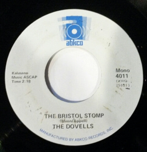 The Dovells : The Bristol Stomp / You Can't Sit Down (7", Mono, GRT)