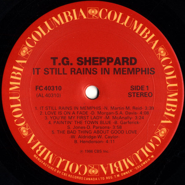 T.G. Sheppard : It Still Rains In Memphis (LP)
